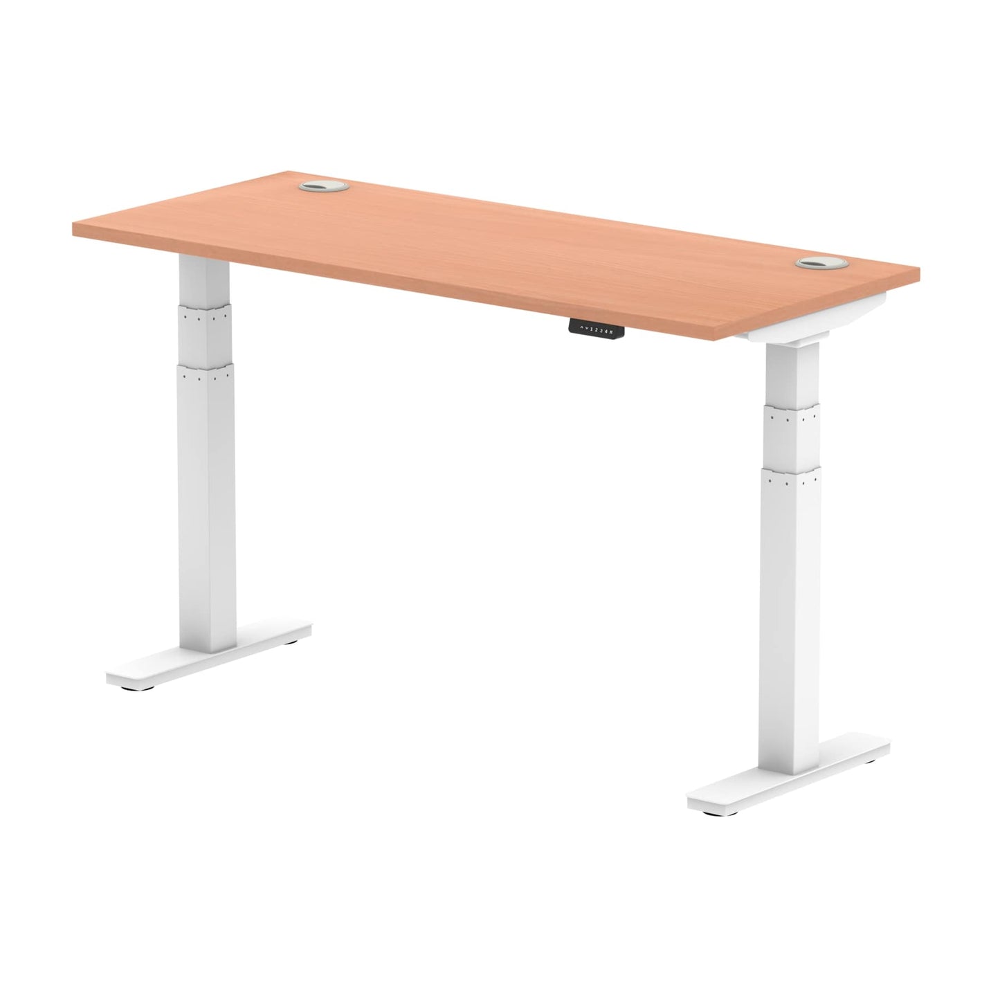 Dynamic Office Solutions Air Slimline Height Adjustable Standing Desk With Cable Ports