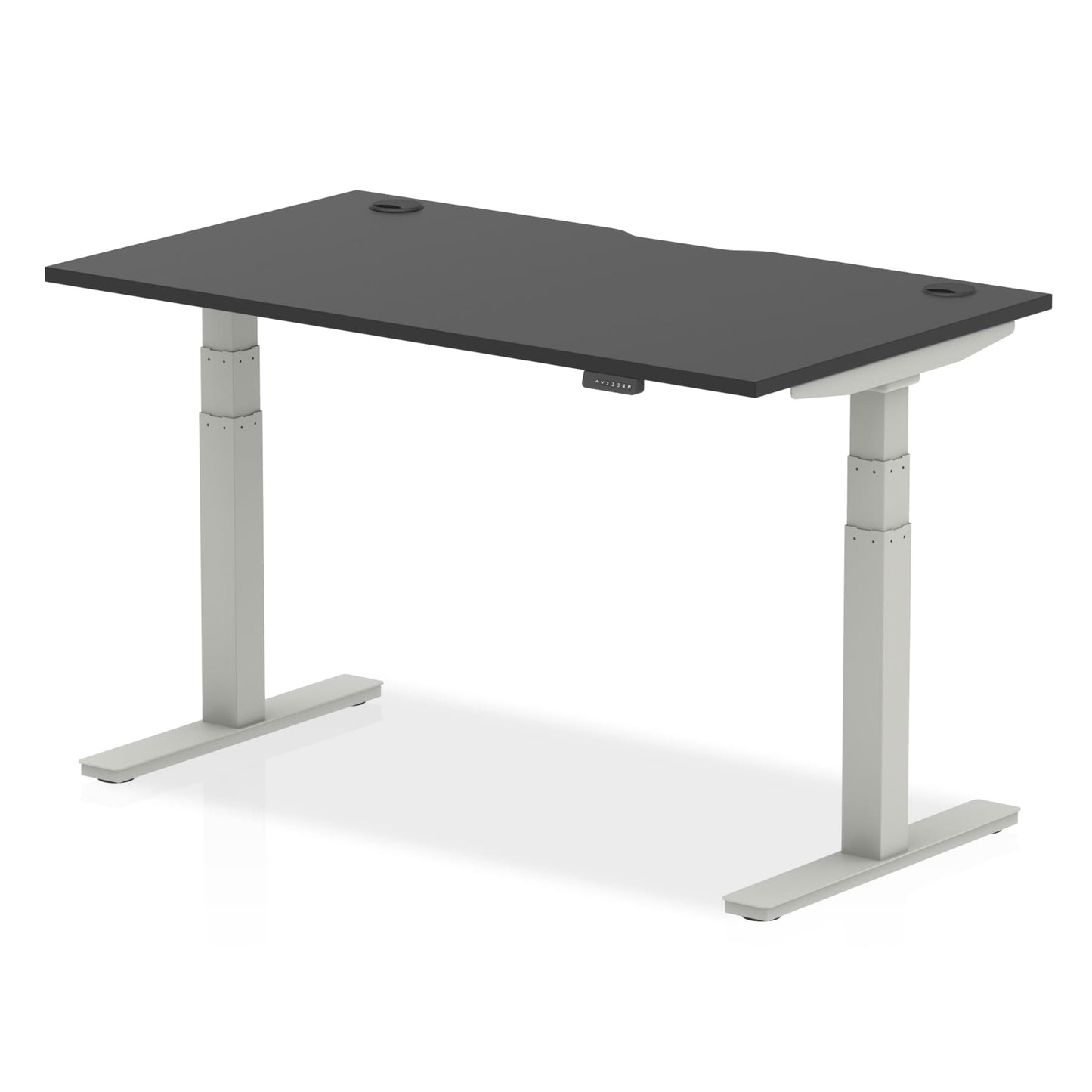 Dynamic Office Solutions Black Series Height Adjustable Standing Desk with Cable Ports