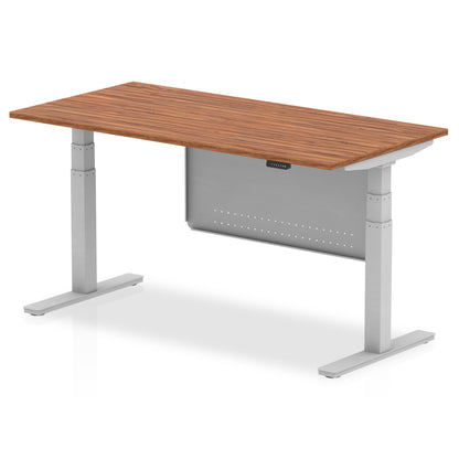 Air Height Adjustable Desk without Cable Ports with Steel Modesty Panel