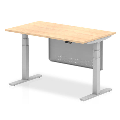 Air Height Adjustable Desk without Cable Ports with Steel Modesty Panel