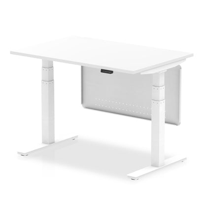 Air Height Adjustable Desk without Cable Ports with Steel Modesty Panel