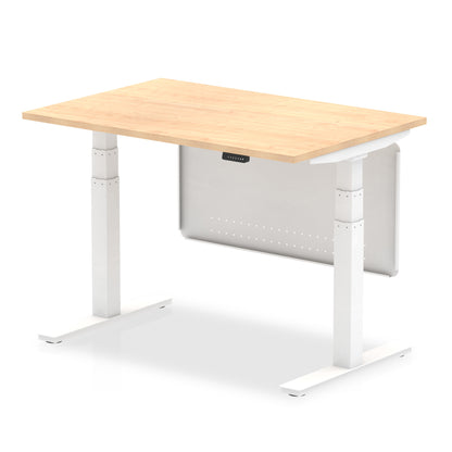 Air Height Adjustable Desk without Cable Ports with Steel Modesty Panel