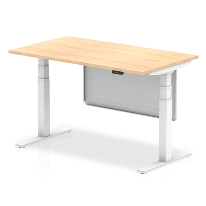 Air Height Adjustable Desk without Cable Ports with Steel Modesty Panel