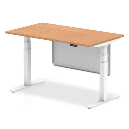 Air Height Adjustable Desk without Cable Ports with Steel Modesty Panel