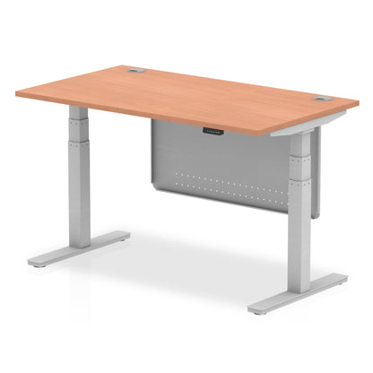 Dynamic Office Solutions AIR Height Adjustable Standing Desk with Cable Ports & Steel Modesty Panel