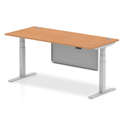 Dynamic Office Solutions AIR Height Adjustable Standing Desk with Cable Ports & Steel Modesty Panel