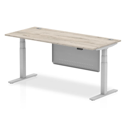 Dynamic Office Solutions AIR Height Adjustable Standing Desk with Cable Ports & Steel Modesty Panel