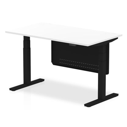 Air Height Adjustable Desk without Cable Ports with Steel Modesty Panel