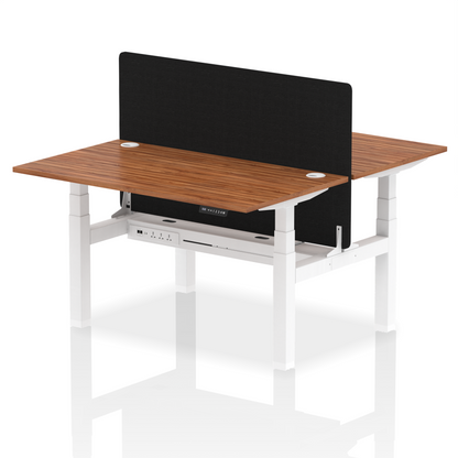 Dynamic Office Solutions Height Adjustable Standing Desk - 2 Person with Black Screen