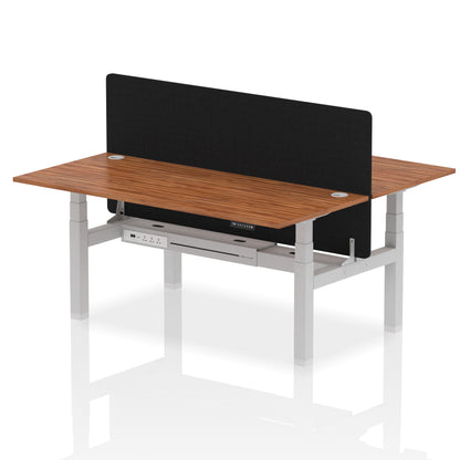 Dynamic Office Solutions Height Adjustable Standing Desk - 2 Person with Black Screen