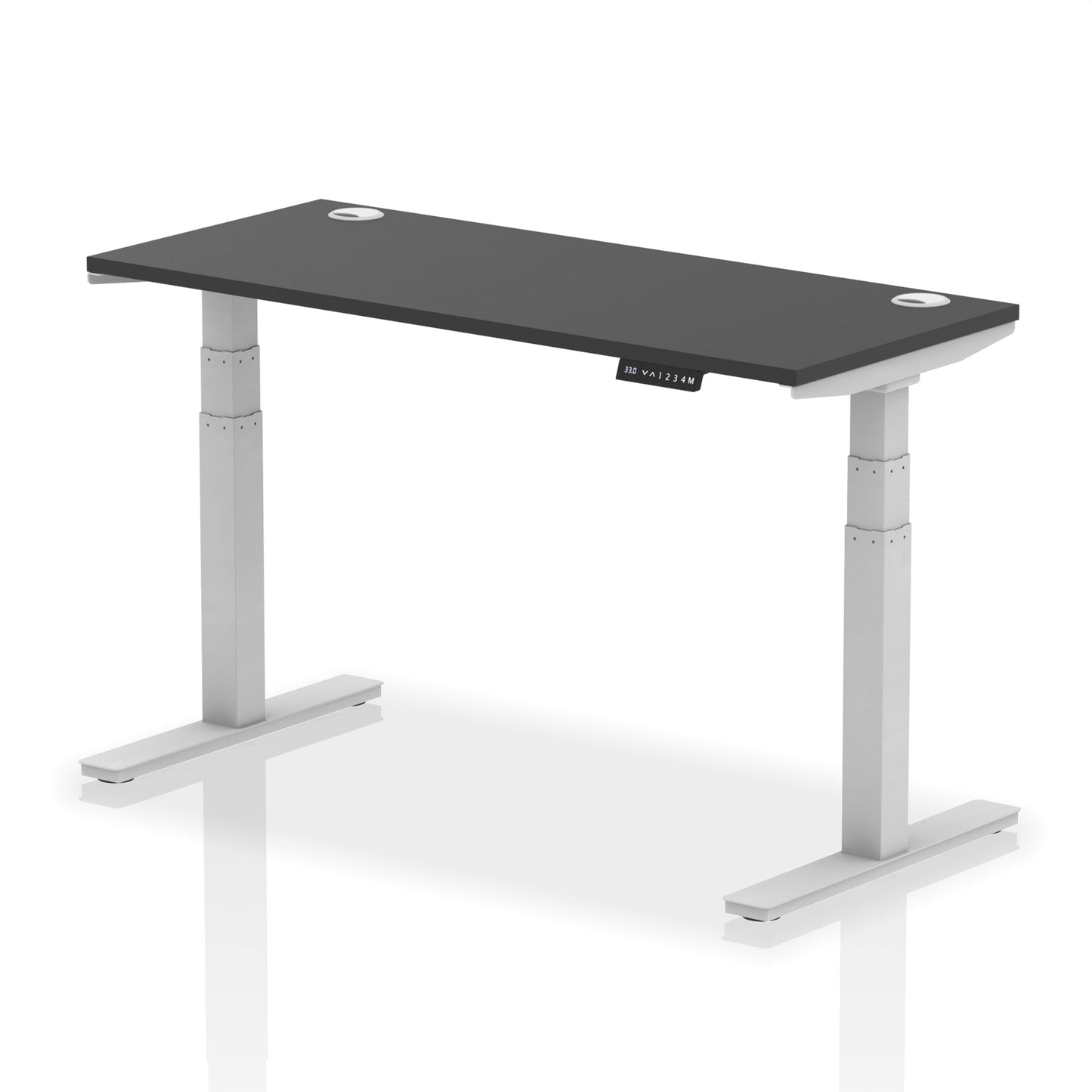 Dynamic Office Solutions Air Slimline Height Adjustable Standing Desk With Cable Ports